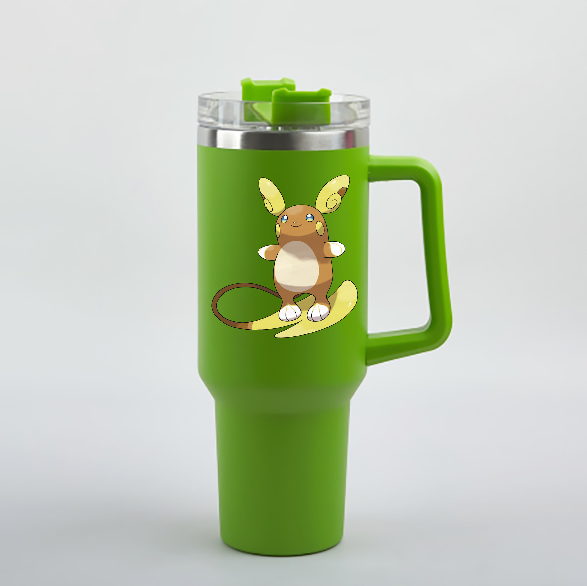 （画像用） ポケットモンスター Pokémon 1200mL車用タンブラー - クリスタルステッカー（プラスチックストロー付き）
